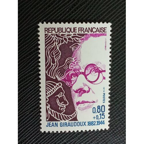 Timbre France Y T 1822 Jean Giraudoux (1882-1944) 1974 ( 161006 )