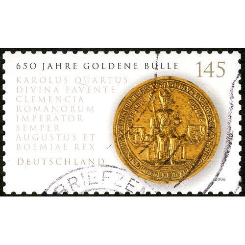 Timbre Oblitéré Deutschland, 650 Jahre Goldene Bulle, 2006, 145