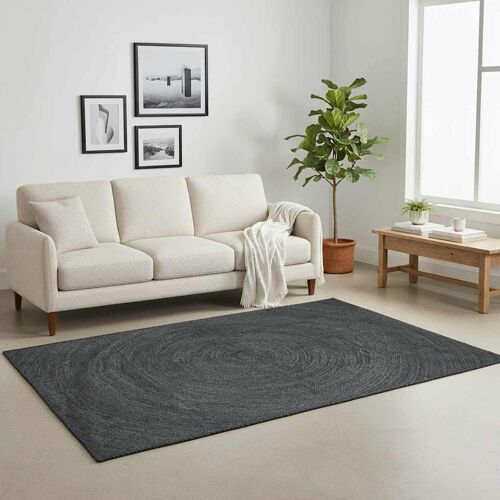 Vidaxl Tapis Gris Foncé 200 X 290 Cm Jute