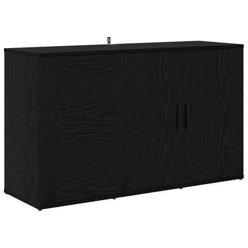 vidaXL avec tiroir Chêne noir 100 x 33 x 59,5 cm Bois d'ingénierie
