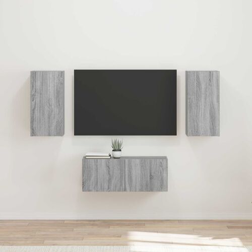 vidaXL Ensemble meuble TV 6 pcs Gris Sonoma Bois d'ingénierie