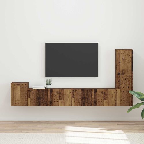vidaXL Ensemble meuble TV 3 pcs Bois ancien Bois d'ingénierie