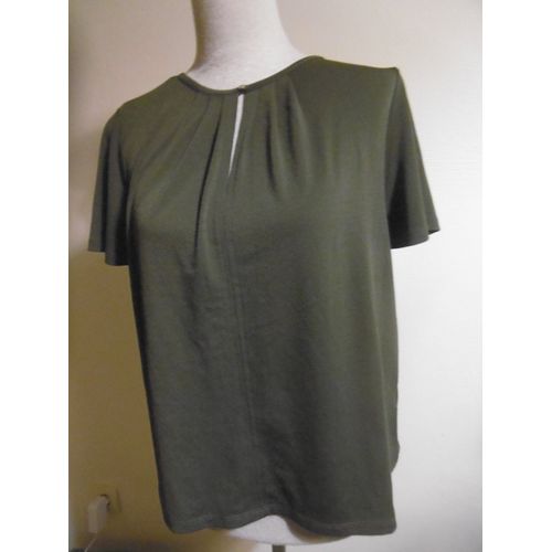 H&M Blouse Kaki Fluide T Xs 36