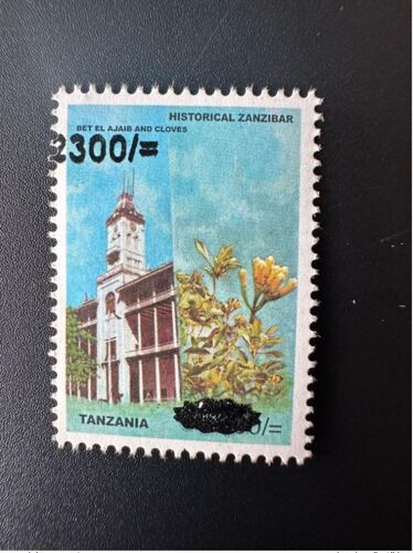 Tanzania Tanzanie Tansania 2020 Mi. 5457 Surcharge Overprint Historical Zanzibar Bet El Ajaib Cloves Flower Fleur Blume