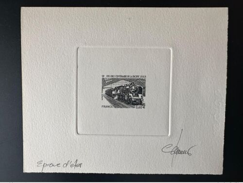 France 2012 Yt 4655 Epreuve D'artiste Etat Proof Centenaire De La Pacific 231k8 Train Eisenbahn Railways