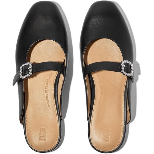 Femme Delicato Crystal-Buckle Mary-Jane Mules Chaussure Baby