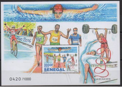Senegal 2016 Jeux Olympiques Olympic Games Olympia Rio De Janeiro Limited 1000 Blocs ! **