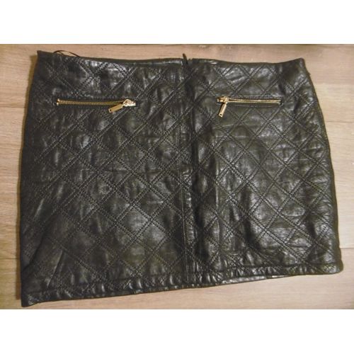 Zara Mini Jupe Matelassé T 38 40