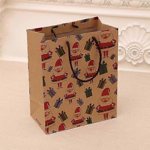 Noël Sac à main pour l'Emballage de Cadeau - Support de Papier Kraft Sac 26x10x32cm