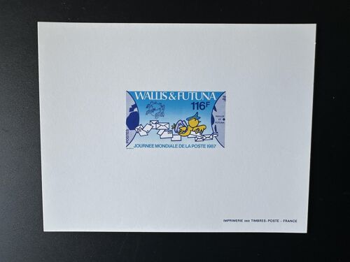Wallis Futuna 1987 Yt 368 Epreuve De Luxe Proof Journee Mondiale De La Poste Upu Universal Postal Tag Der Post Ptt