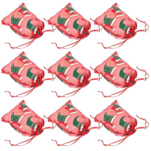 Emballage Des Sacs De Cadeaux De Noël Sacs De Fête De Noël De L'emballage Vert 18x13cm 25pcs