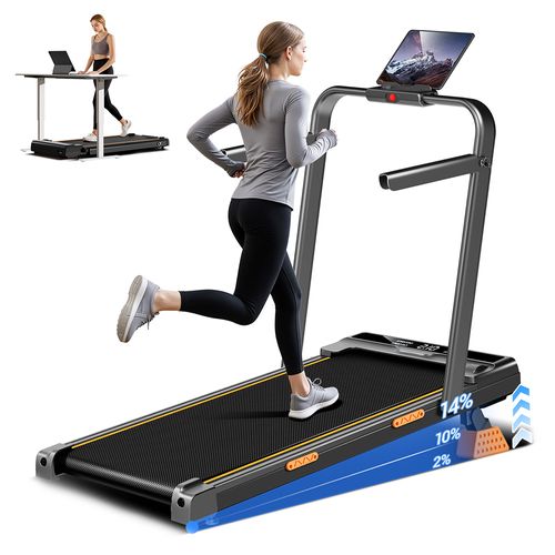 Tapis De Course Pliable Robore X5f - Home Gym Avec Inclinaison 14%, Moteur Silencieux 2,5 Cv, Vitesse Max 10 Km/H & Charge 150 Kg