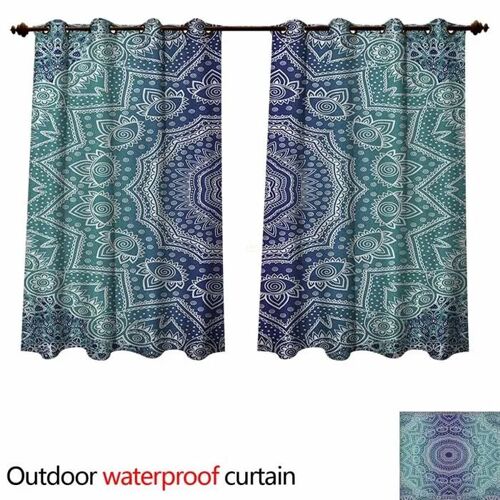 Rideaux De Protection Anti-Uv - Anshesix - Motif Roses - Silhouettes Romantiques - Fantaisie Jardin - W108 X L72