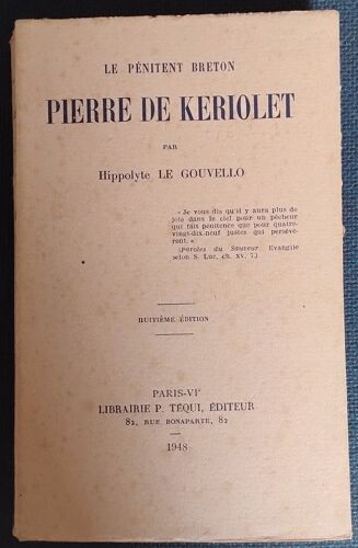 Le Pénitent Breton Pierre De Keriolet