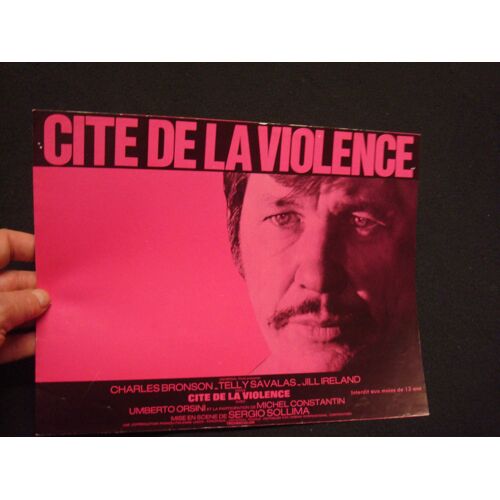 Affichette Spécial Presse : Cité De La Violence - Sergio Sollima - (Charles Bronson/Telly Savalas) - 1970