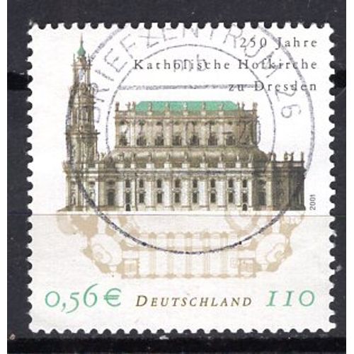 Allemagne Federale 2001 Eglise Catholique De La Cour De Dresde Yvert 2023 Oblitere