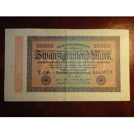 Allemagne ; Billet De 20000 Mark 1923