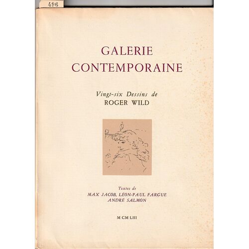 Roger Wild - 26 Dessins - Galerie Contemporaine - 1953