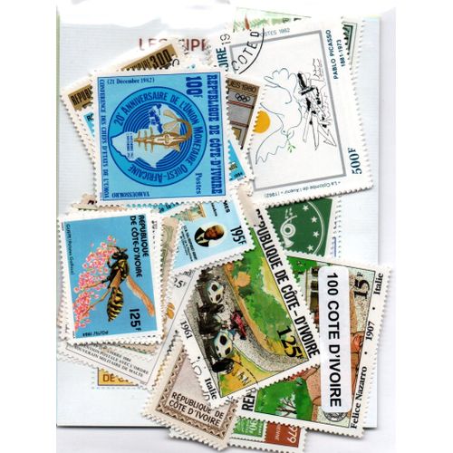 Lot 100 Timbres De La Cote D'Ivoire