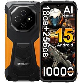 Blackview FORT 1 (6.56'' - NFC - 256 Go, 6 Go de RAM - 10000mAh) Orange