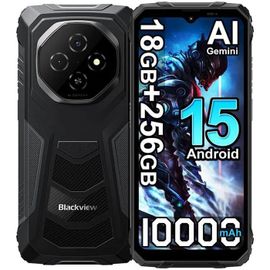 Blackview FORT 1 (6.56'' - NFC - 256 Go, 6 Go de RAM - 10000mAh) Noir