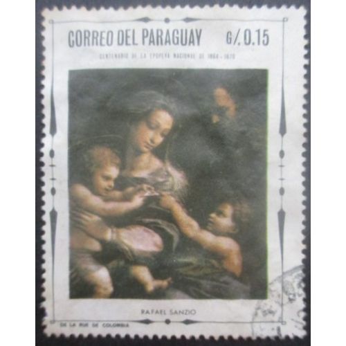Paraguay N°931 Tableau Religieux Oblitéré