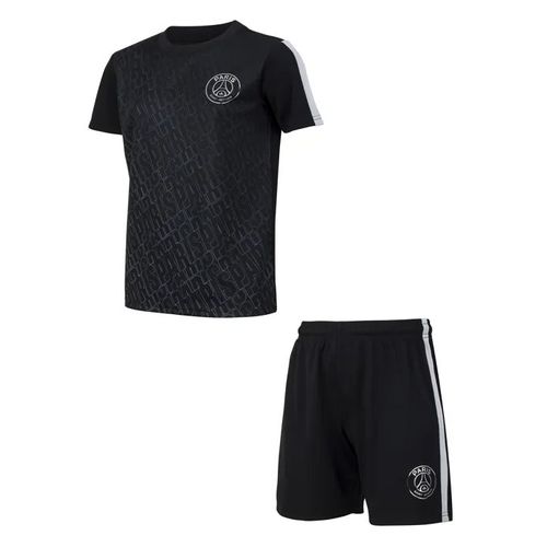 8 Ans - Ensemble Maillot Short - Paris Saint-Germain - Noir - Manches Courtes - Garçon - Football