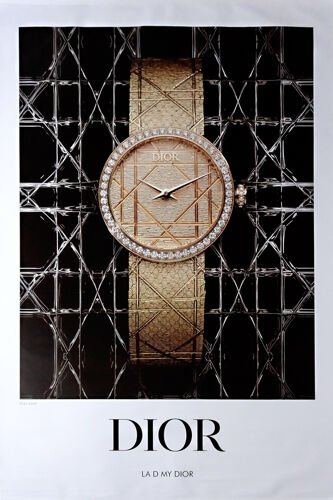 Affiche Publicitaire Roulée 120x175cm Montre La D My Dior
