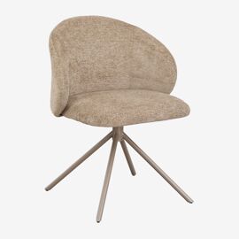 Chaise de salle à manger pivotante tapissée Gryon