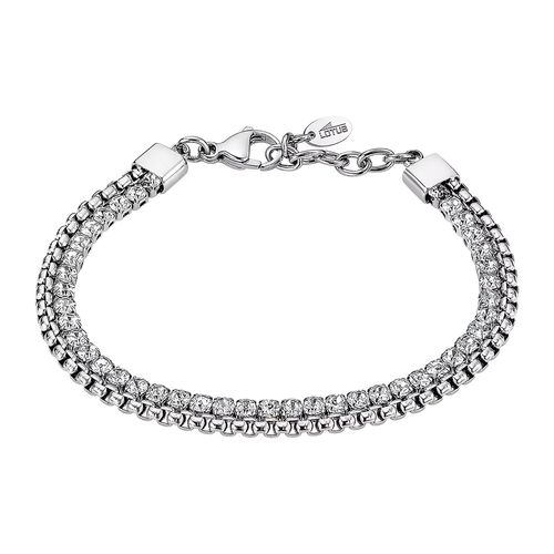 Bracelet Lotus Style Old Money Deux Rangs Oxydes