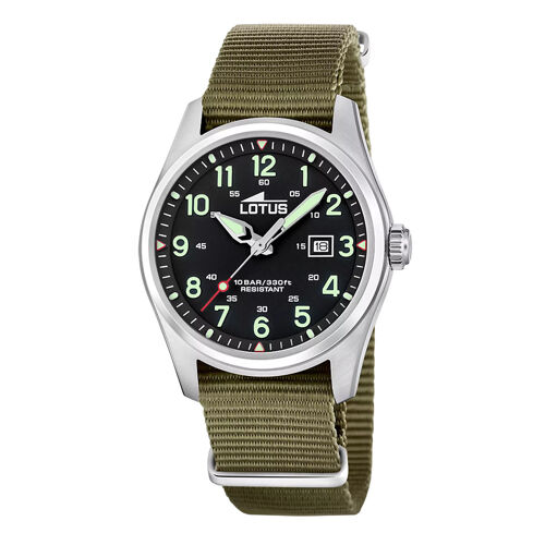 Montre Lotus Minimalist Nato Vert Kaki
