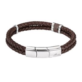 Bracelet Homme Lotus Style Cuir Marron
