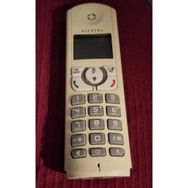 Combiné seul Alcatel F330 Voice blanc et gris white and grey pour compléter une installation existante ou remplacer un matériel défectueux