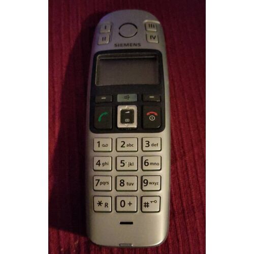 Combiné seul Gigaset E36 gris argent silver pour téléphone fixe sans fil
