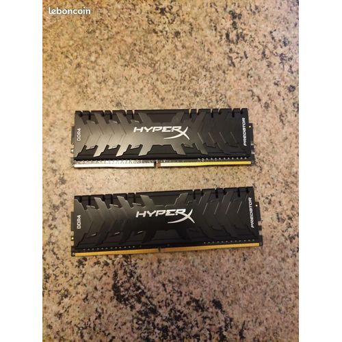RAM : 16Go - 2x8Go Hyper x prédator DDR4