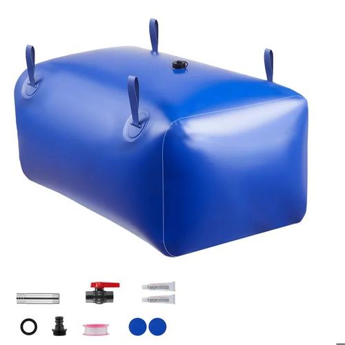 Réservoir d'Eau Souple 240 L-Duoku-Conteneur Pliable en PVC Grande Capacité-Idéal pour l'Irrigation-Bleue