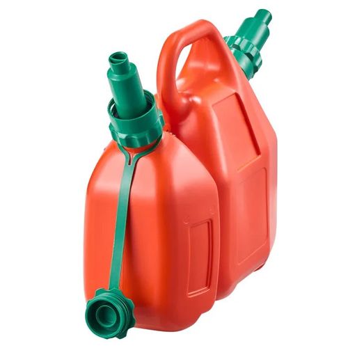 Bidon Essence 6 L-Duoku-avec Bec Verseur-Récipient Huile 1,9 L-Débit Maximal 5,5 L/min-Compact et Portable-Rouge