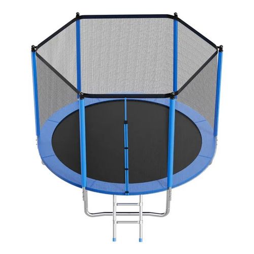 Trampoline D'extérieur Rond 305 X 305 Cm-Duoku-Structure En Acier Résistant À La Rouille-Avec Filet De Sécurité-Charge De 150 Kg