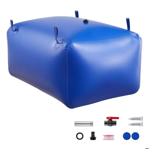 Réservoir d'Eau Souple 400 L-Duoku-Poche Pliable en PVC pour Stockage d'Eau-Grande Capacité-Idéale pour Jardinage-Bleu
