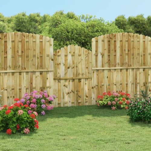 Prolenta Premium - Portail De Jardin Bois De Pin Imprégné 100x150 Cm