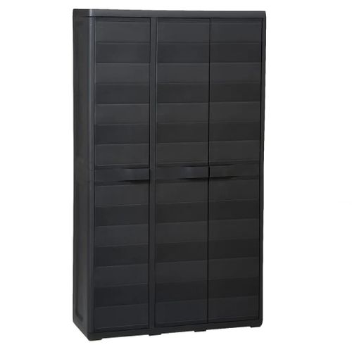 Prolenta Premium - Armoire De Rangement De Jardin Avec 4 Étagères Noir