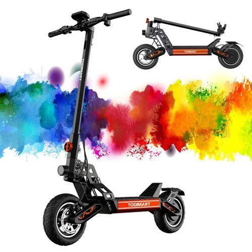 Trottinette Électrique Dogebos 800w New Kick Scooter S9 Pour Adulte, Pliable Et Tout-Terrain, Avec Batterie Lithium 18 Ah Et Pneus Tout-Terrain À Chambre À Air.