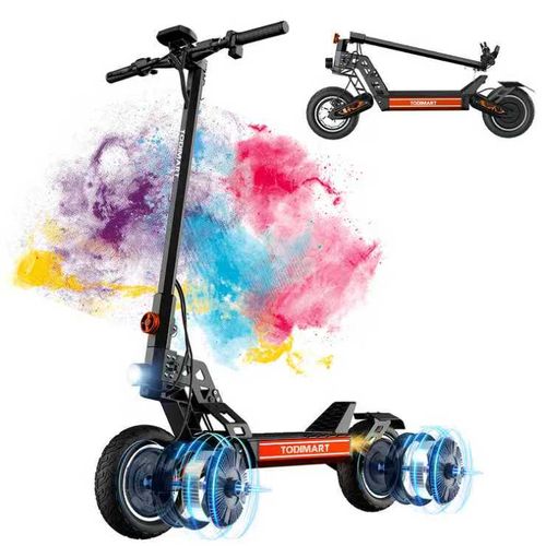 Trottinette Électrique Dogebos S13 Pour Adulte, Pliable Et Tout-Terrain, Avec Batterie Lithium 18 Ah Et Pneus Tout-Terrain À Chambre À Air.