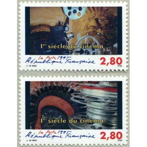 France 1995, 1er Siècle Du Cinéma Très Beaux Timbres Neufs** Luxe Yvert 2921 La Bête Et 2922 L' Indien.