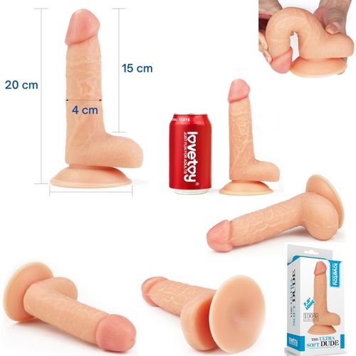 Strapon Harnais Ajustable Gode Ventouse 20 Cm Sextoy Gode Ceinture Femme Homme