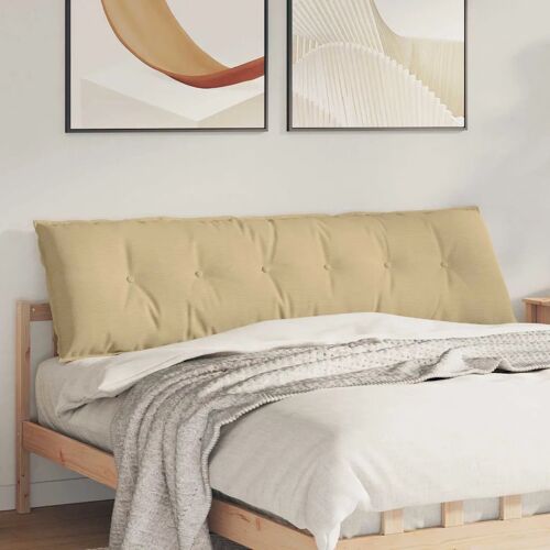Vidaxl Coussin De Dos Vert Gris 180 X 50 Cm Tissu En Velours Côtelé