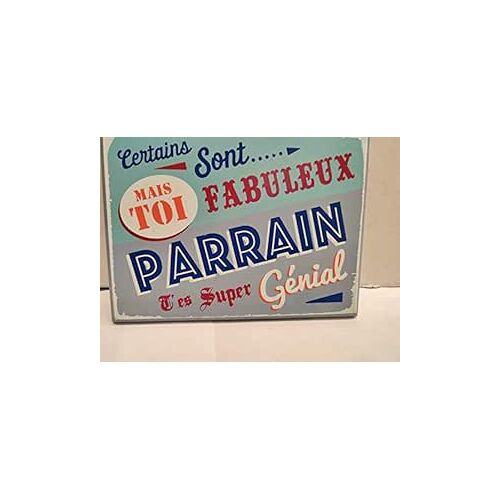 tonerre Plaque Decorative Pastel Bois 15x10cm Parrain