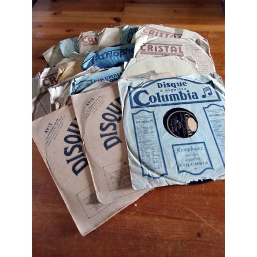 Lot De 21 Disques Laque 25cm + 3 De 30cm