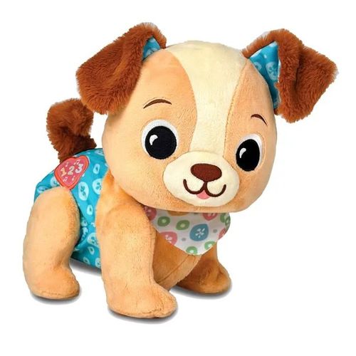 Animal en peluche chiot - VTech - 13x23.5x26 cm - Réaliste - Chien - Brun - Unisex - Sécurité enfant - Plastique