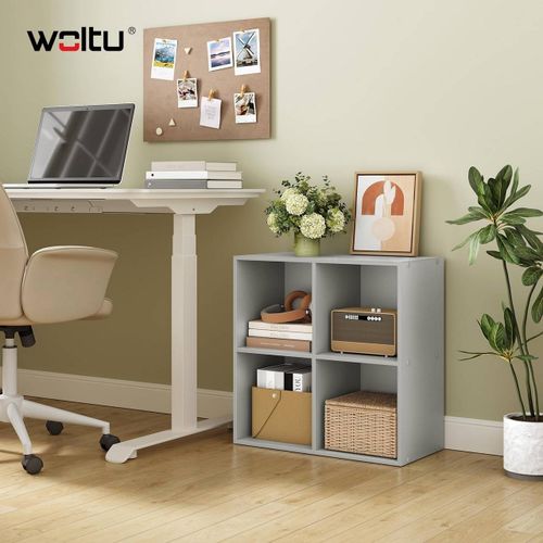 Woltu W0ATT0930 étagères Mural Bois Gris